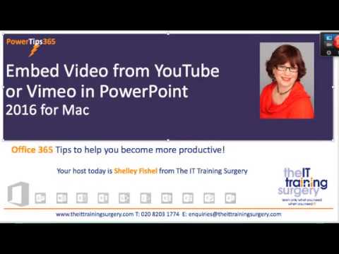 how do you link to a video in powerpoint for mac